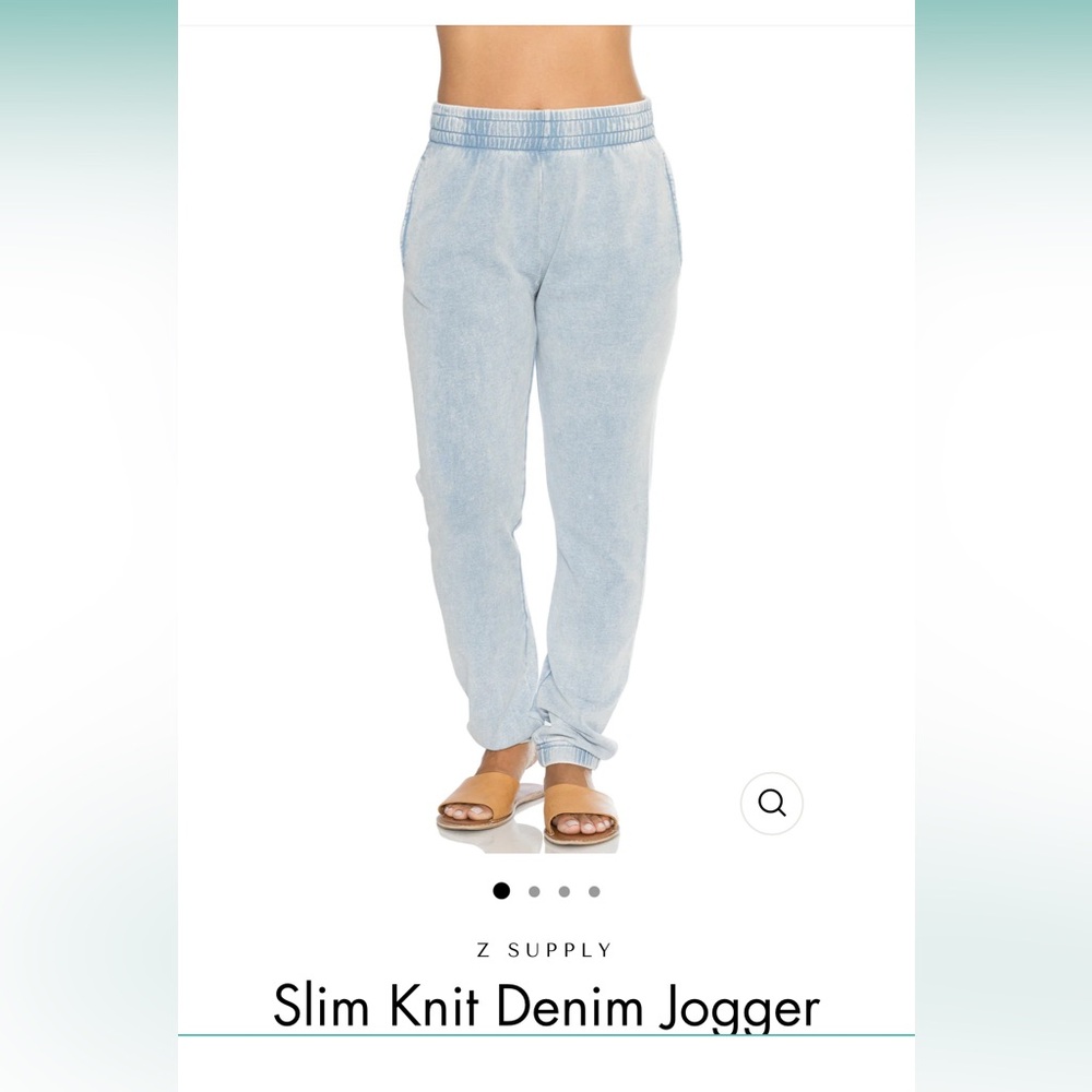 NWT! Z Supply Slim Knit Denim Jogger - S